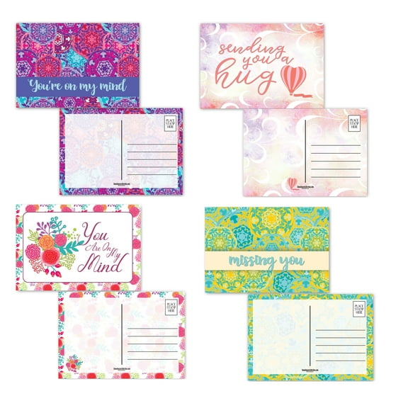 Assorted Keep In Touch Postcards, Friendship, On My Mind Postcards