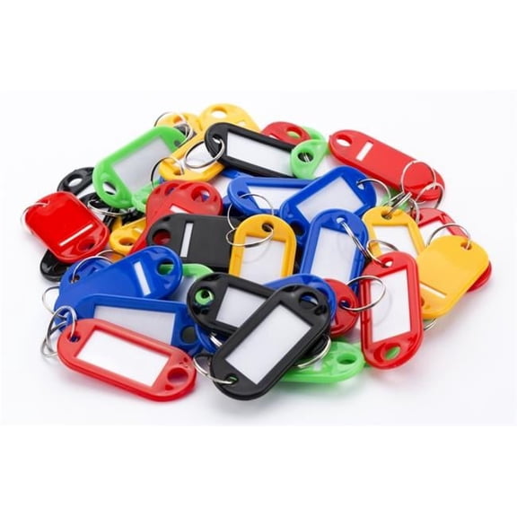 Assorted Key Tags, 50 Pack