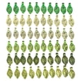 thumbnail image 1 of Assorted Leaf Shaped Beads Translucent Green Jewelry Crafting DIY Elements, 1 of 13