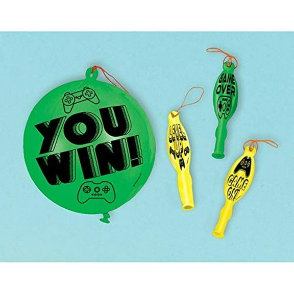 Assorted Level Up Punch Balloons- 4 pcs.
