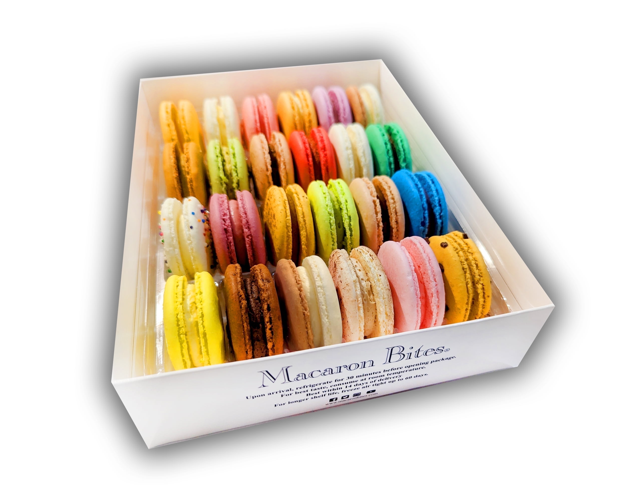 Assorted Macaron Cookies Gift Box - 24 Units Bakery Delight
