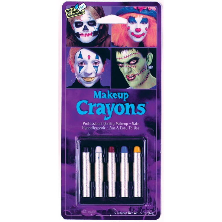 Fun World Makeup Crayons 5 Assorted FW9508