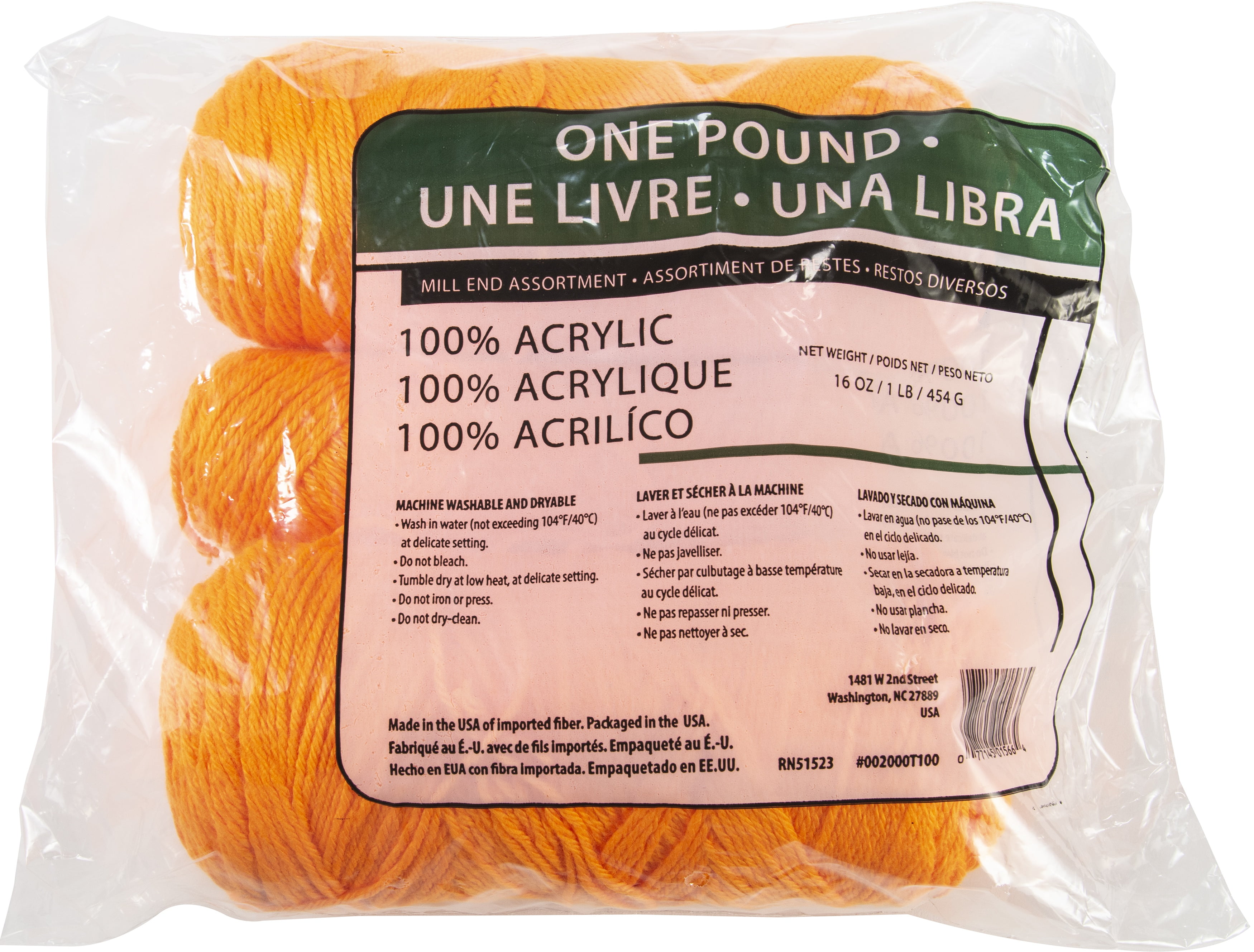 Assorted Mill End Yarns 24 OnePound BagsOne Shade/bag, 4 or more Shades/carton