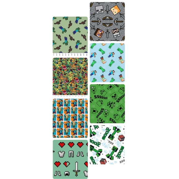 Assorted Mine Craft Fabric - 1 lb Scrap Bundle