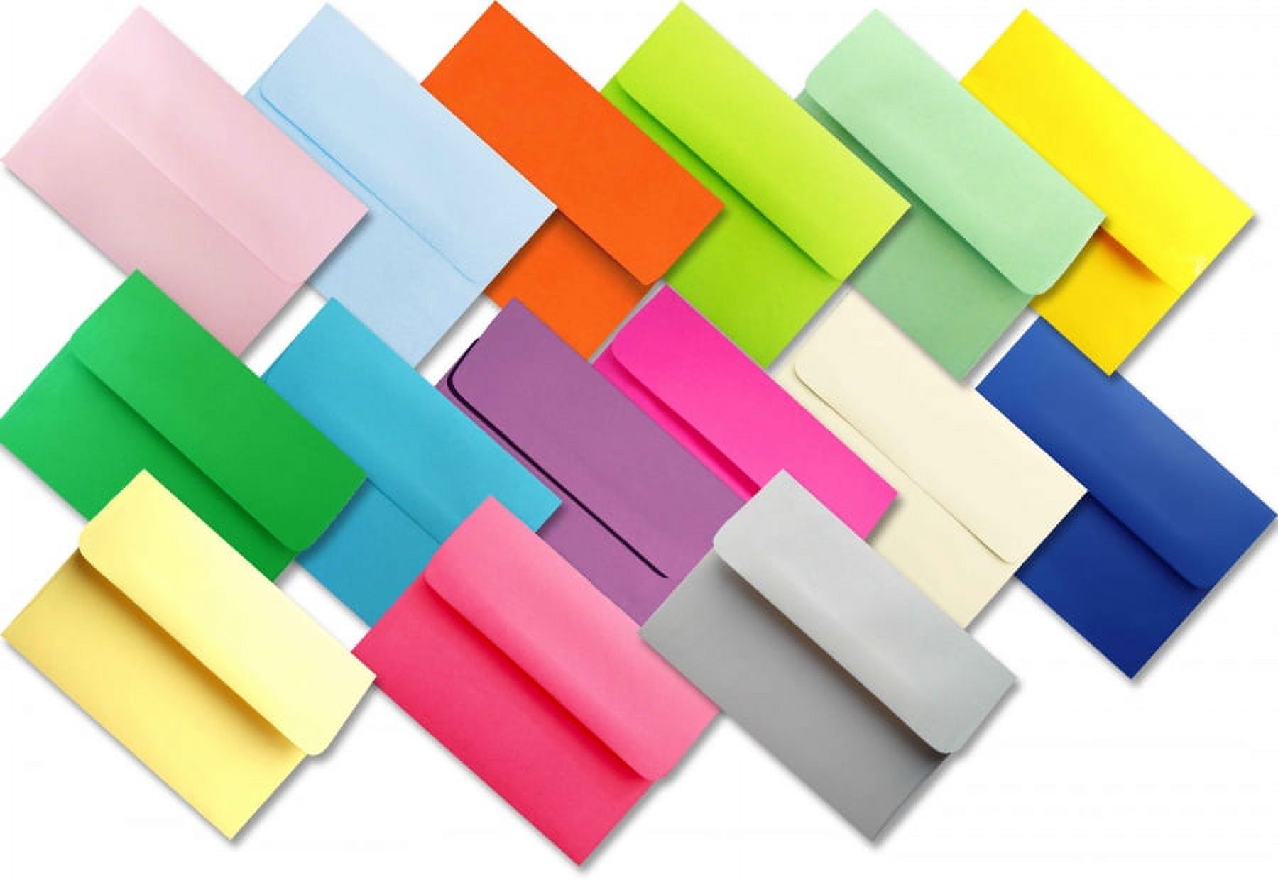 Assorted Multi Colors 100 Boxed A7 Envelopes for 5 X 7 Greeting