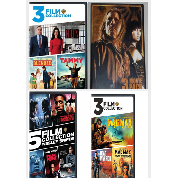Assorted Multi-Feature Collections 4 Pack DVD Bundle: 5 Movies: Comedy Collection, 3 Movies: Hoodrats 2 / Boys of Ghost Town / King of the Streets, 2 Movies: 300 / Rise of an Empire, 3 Movies: Mad Max