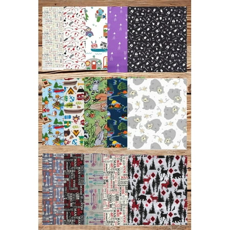 Assorted Nursery Woodland Fabric - 1 lb Scrap Bundle