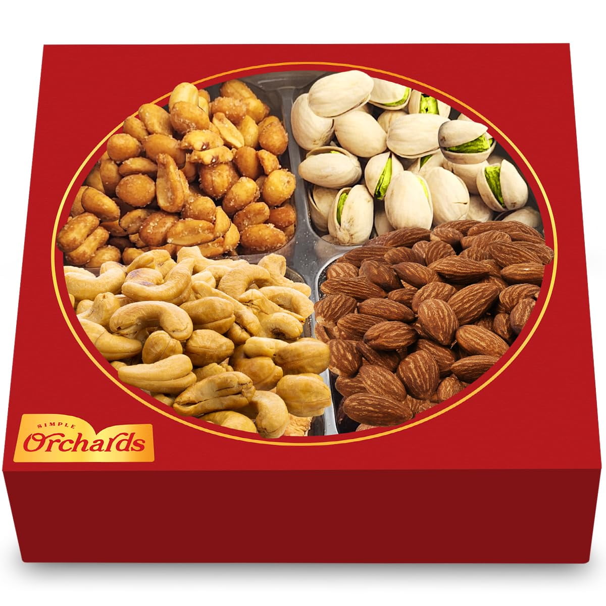 Assorted Nuts Gift Basket Basket of Cravings Gourmet Nuts Collection