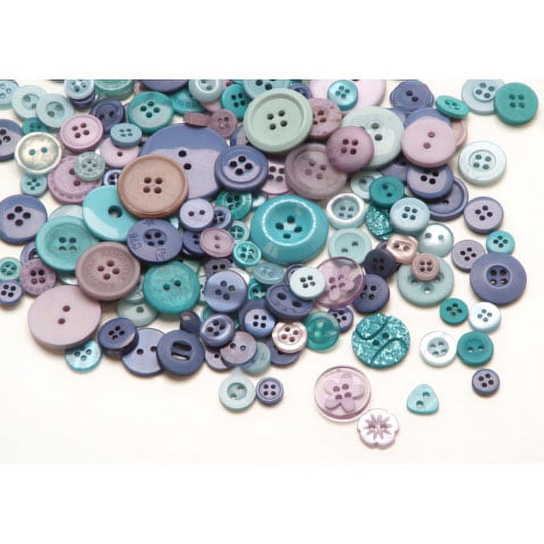 Assorted Ocean Blue Buttons: 1/2 pound - Walmart.com