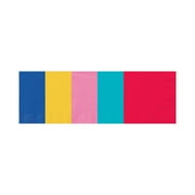 6.5" x 6.5" Disposable Assorted Colors Paper Napkins, 20 Count, by Way To Celebrate