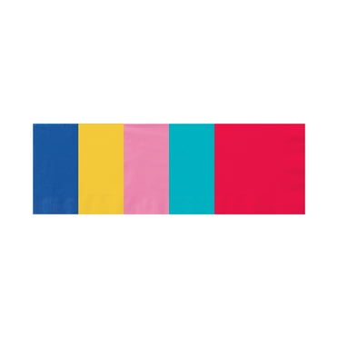 6.5" x 6.5" Disposable Assorted Colors Paper Napkins, 20 Count, by Way To Celebrate