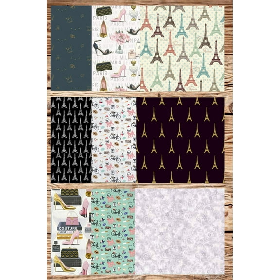 Assorted Paris Fashion Fabric - 1 lb Scrap Bundle
