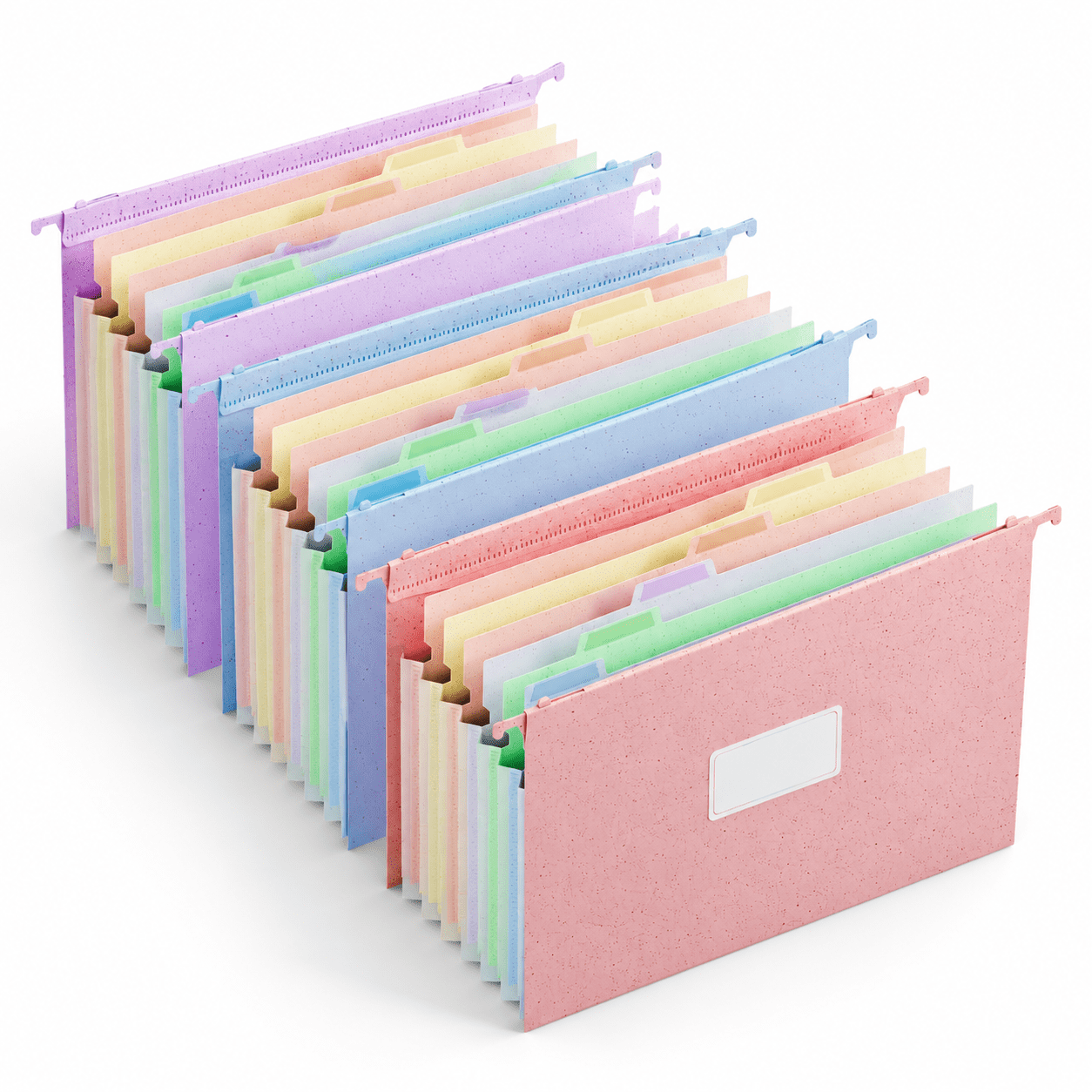 Assorted Pastel 8.5x14 Inches Legal Size Hanging Accordion File Folders ...