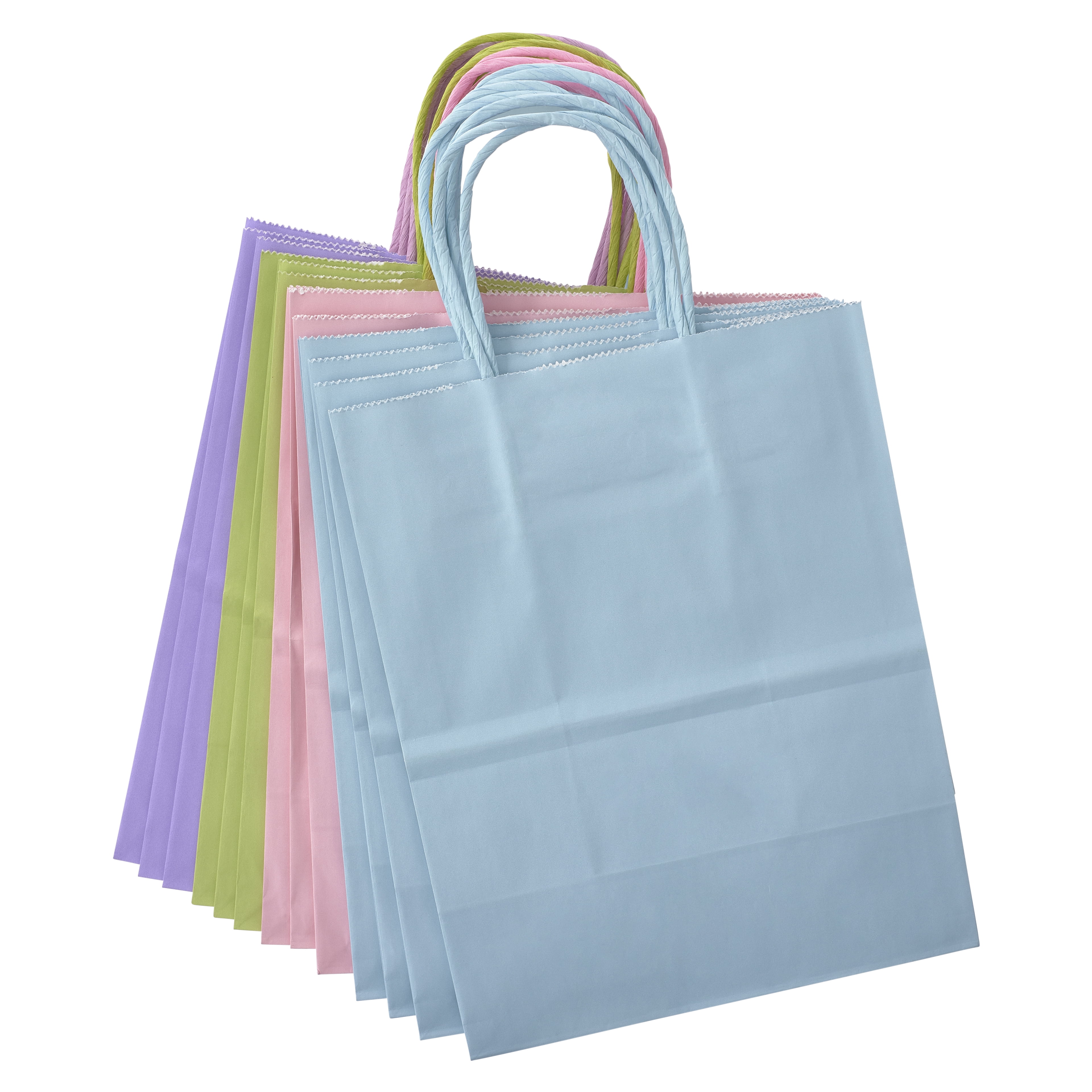 Celebrate It Plain Colored Assorted Pastel Medium Gifting Bags Walmart