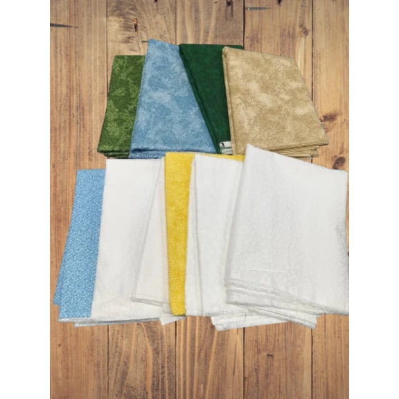 Assorted Patterns Vines, Floral, Plants Flat Fold Assortment 10 Yard Bundle Cotton Fabric