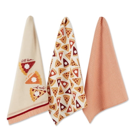 DII Assorted Pie Slice Dishtowel (Set of 3)