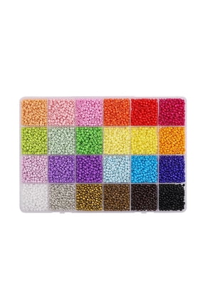 Assorted Plastic Beads For Jewelry Making, 5200 Pcs, DIY Crafting Supplies For Creative Projects, Ideal For Beadwork And Accessories, Durable Small Beads For Delicate Designs