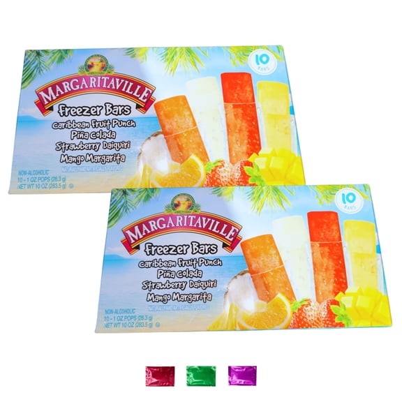 Assorted Pops Candy Bar 2 Boxes 20 Bars Total, Flavored Pop Drinks Summer Treat Beverage, Beach Pool Party Favor Snacks w/ Snoep in Beperkte Oplage