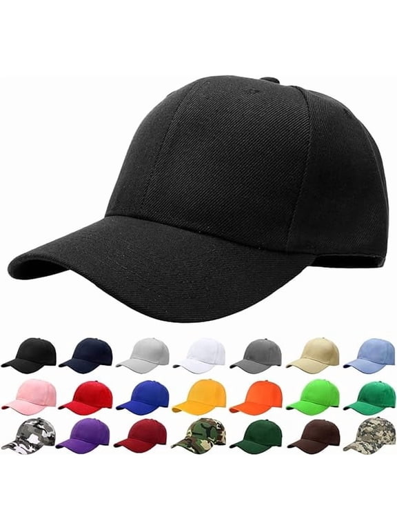 Assorted Prints & Colors Performance Sports Cap - Adjustable Unisex Athletic Hat for Running, Workouts, and Outdoor Activities - All-Season Breathable Design