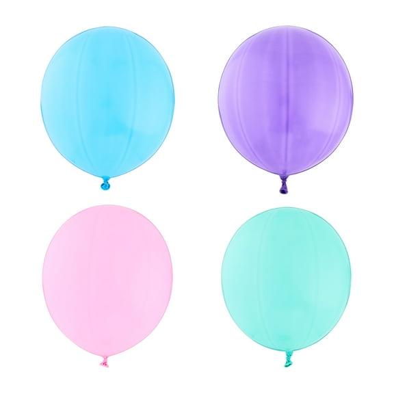 Assorted Colors Punch Balloons, 4 Count, by Way To Celebrate