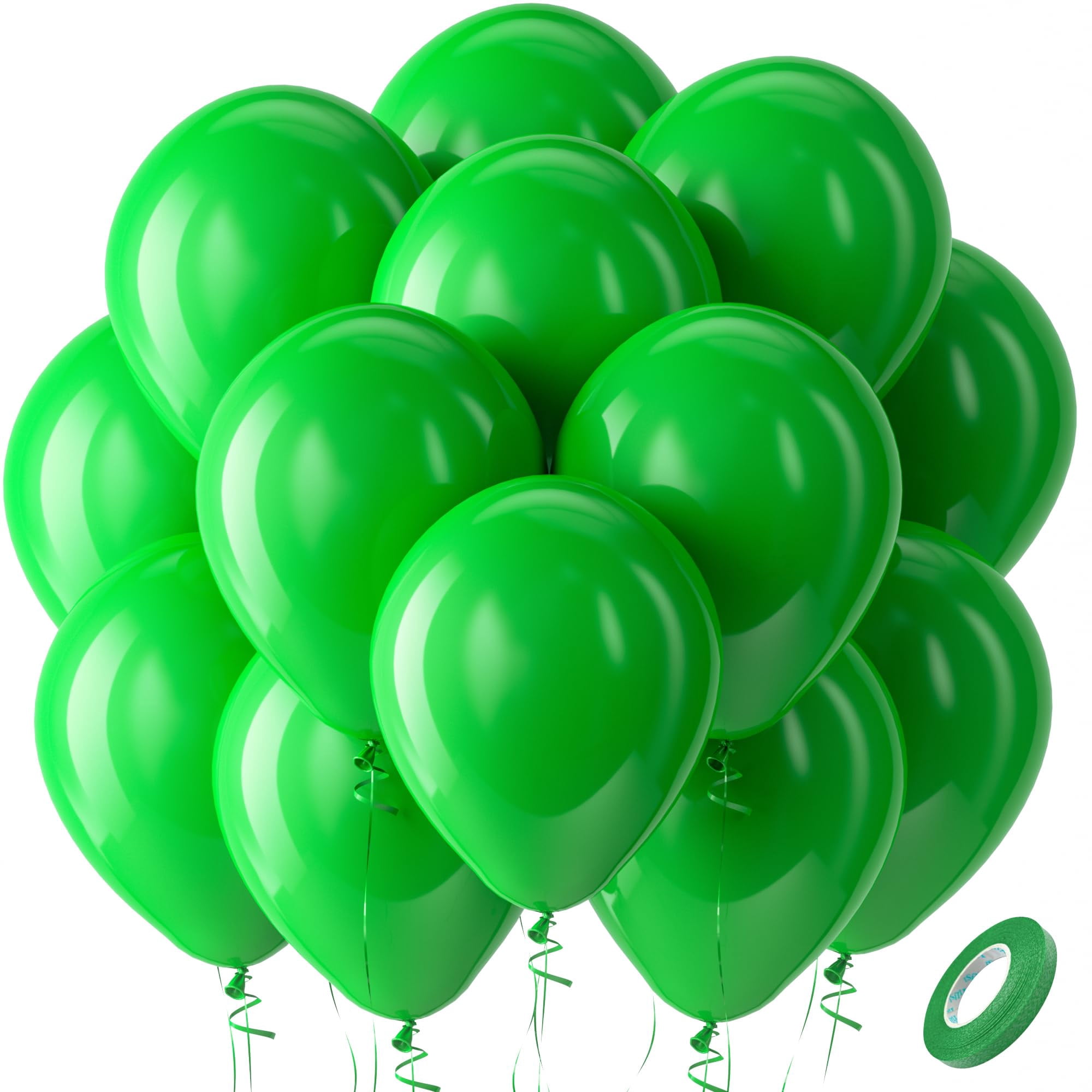 Assorted Rainbow Latex Balloons, 100 Pack 12 inch Round Helium Bright ...