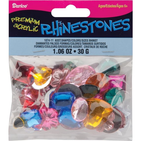 Assorted Rhinestones: 30 Grams
