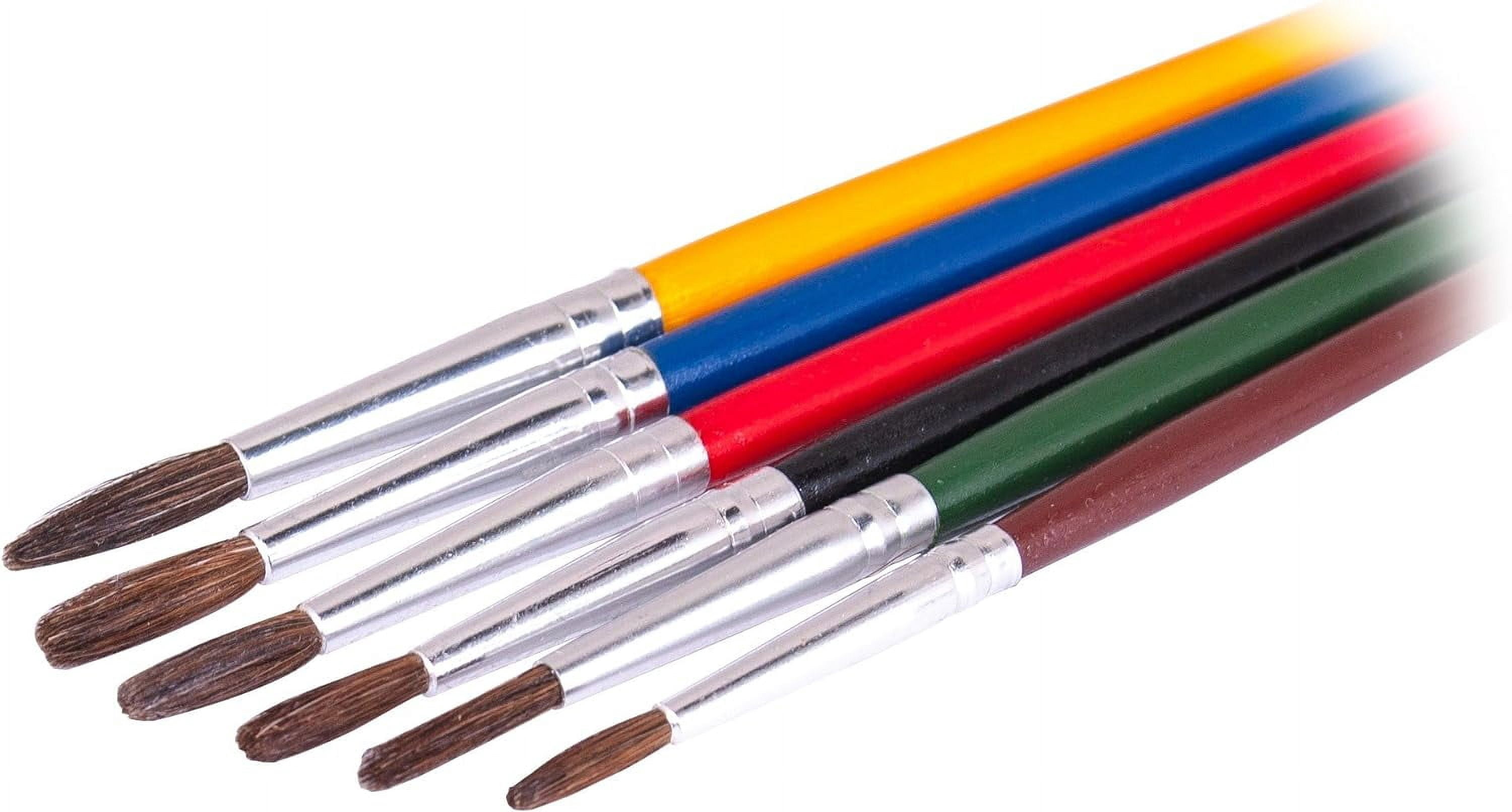 Assorted Round Tip Artist Brush Set - 24pcs of each size No. 1 through ...