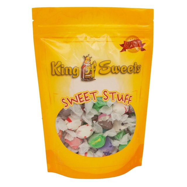 Assorted Saltwater Taffy 3 Pound Individually Wrapped Candy Bulk