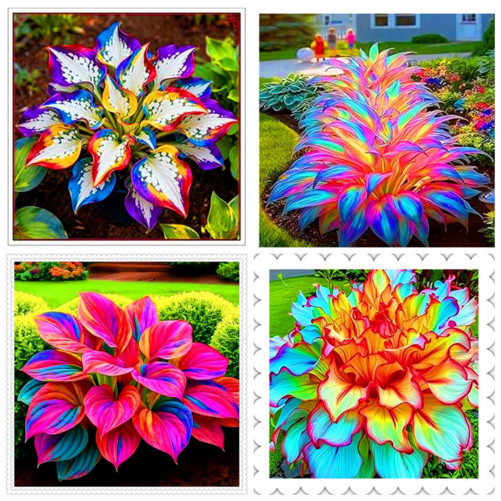 Assorted Shade Hostas Varieties for Planting-(Non-Artificial)-Easy to ...
