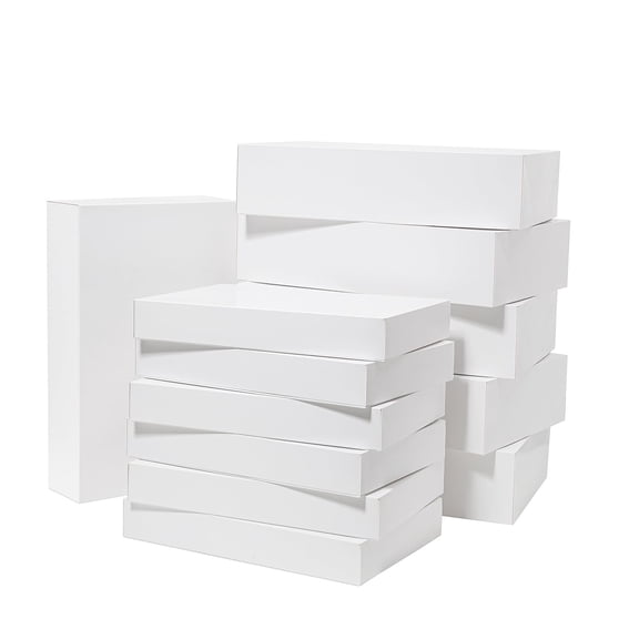 Assorted Size Gift Boxes 12 Pack 17" Deep Robe & 14.25" Shirt Boxes