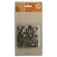 Assorted Size Sliver Safety Pins, 50 Piece, Blister Card