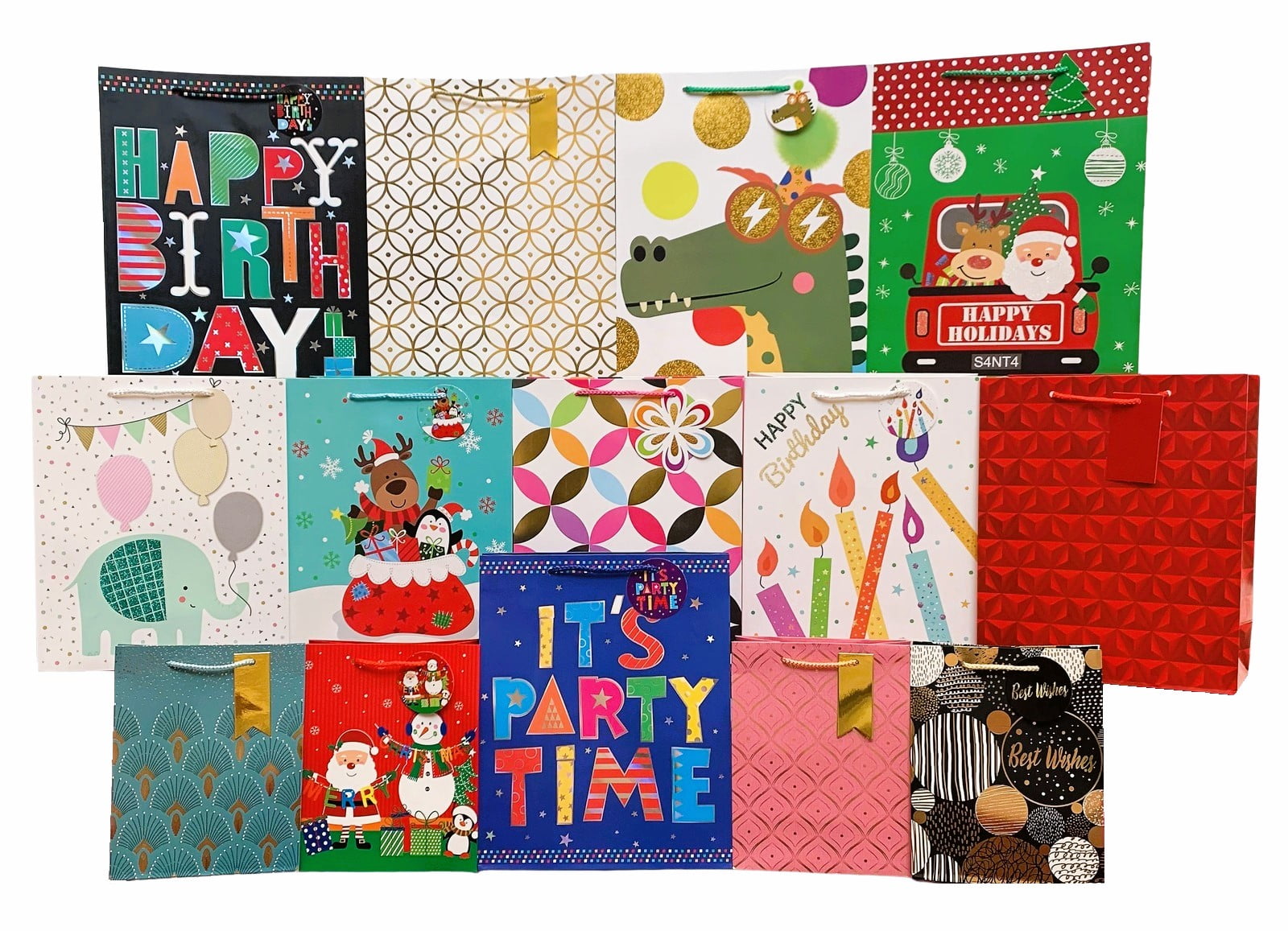 Large christmas bags in bulk store