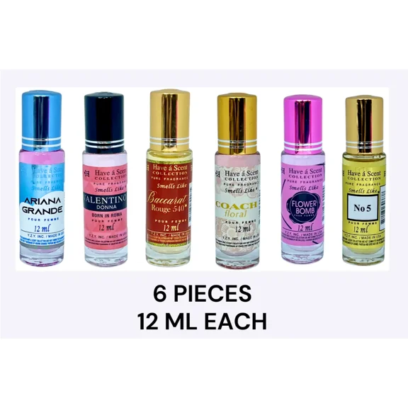 Assorted Smell Like Women Roll On Body Oil by YZY Perfume 12 Ml 6x