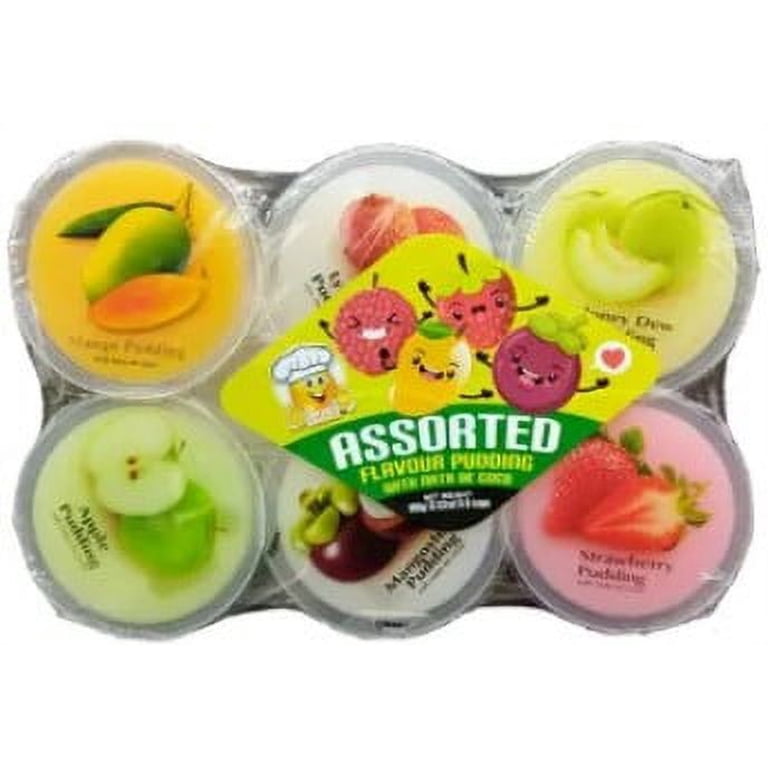 Assorted Smile Pudding w/Nata de Coco Mix (Mango, Melon, Lychee
