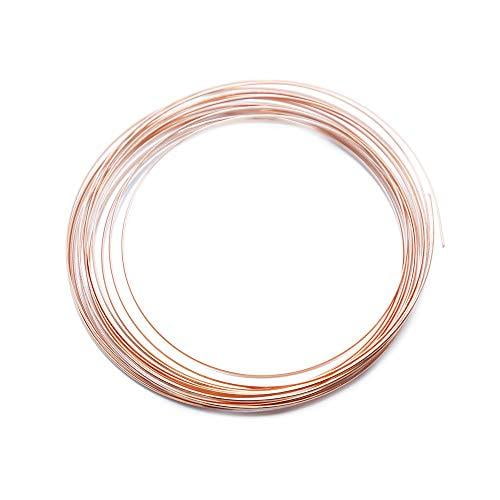 Assorted Solid Bare Copper Wire Half Round, Bright, Half Hard 10 FT, Choose from 12, 14, 16, 18 Gauge