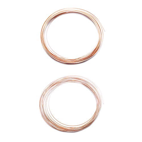 Bare Solid Copper Wire - 20 Gauge Half Hard, 1/2 Pound Spool (158 Feet) 99.9% Pure, Made In USA For Jewelry & Crafts