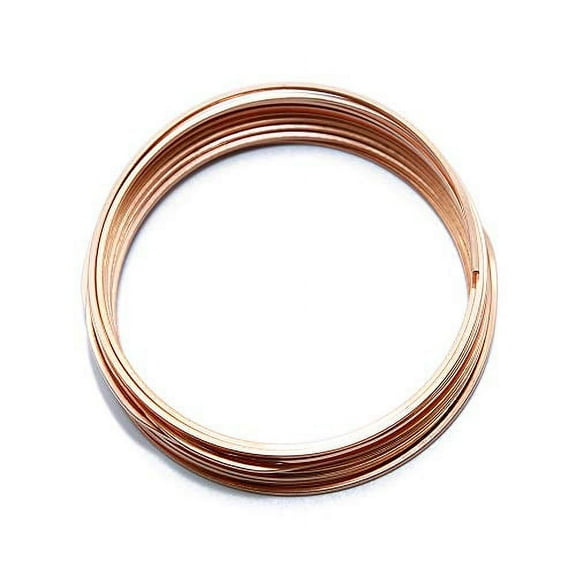 Assorted Solid Bare Copper Wire Square, Bright, Dead Soft 10 FT, Choose from 14, 16, 18, 20, 22 Gauge