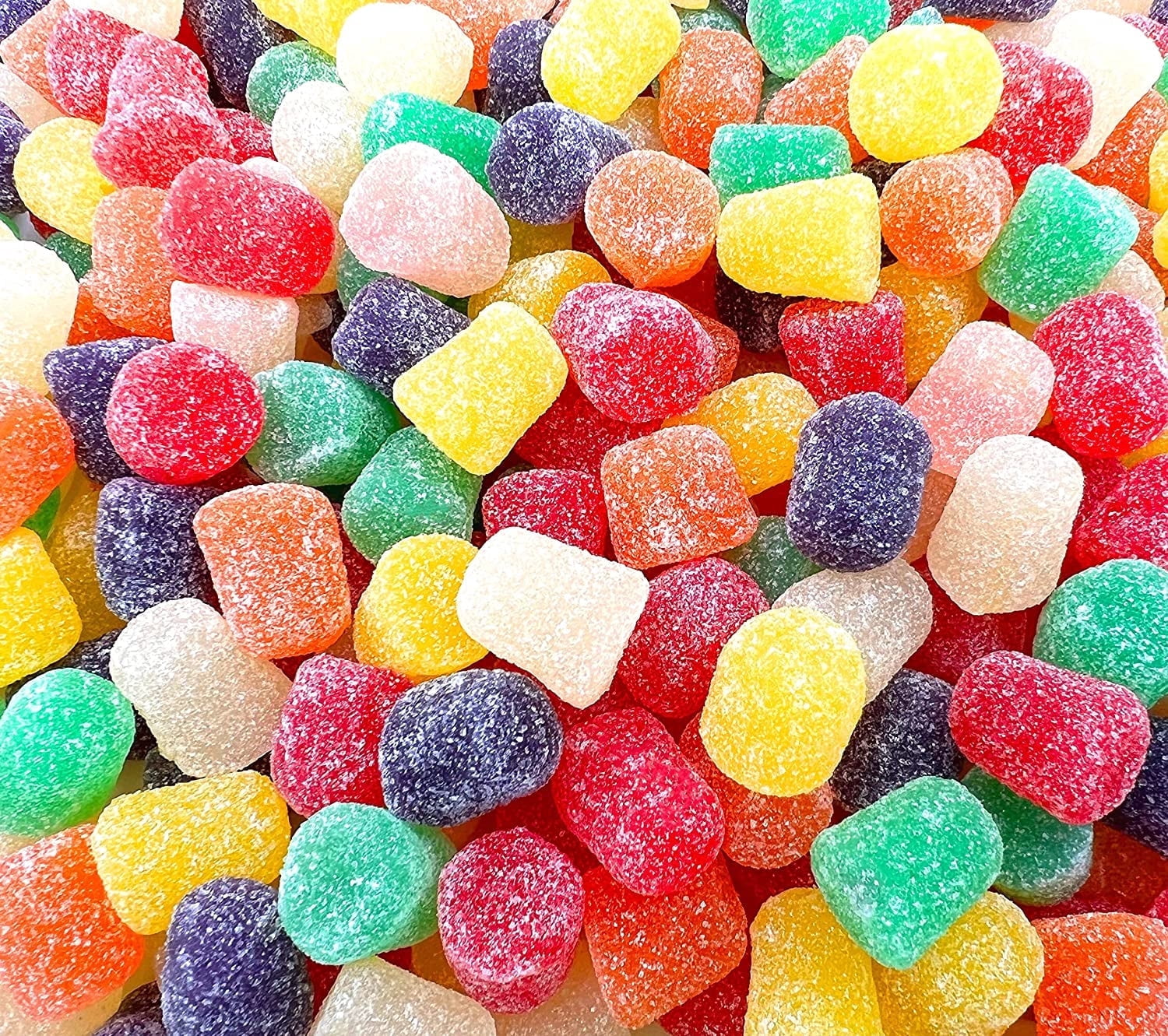 Assorted Spice Gum Drops Candy, Colorful Chewy Mix - 3 Pound Bag