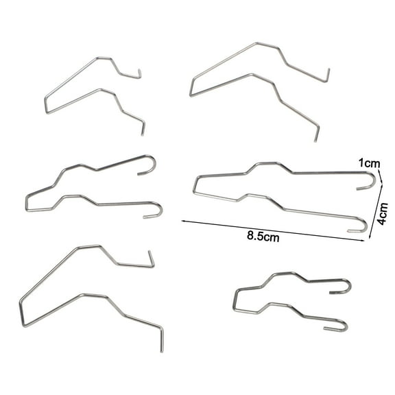 Assorted Stainless Steel Headlight Bulb Retaining Clips Secure Spring Clamp Holders for Car Truck Headlight and Replacement, Multi-Size Pack with Easy Install Design(6pcs)