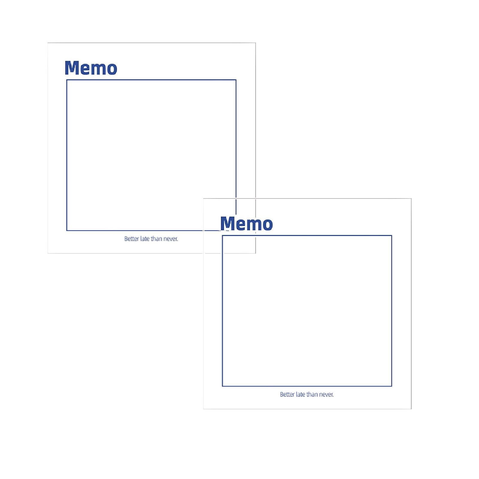 Assorted Sticky Notes 2-Pack – Memo Style, 50 Sheets Each, 2.95X2.95 ...