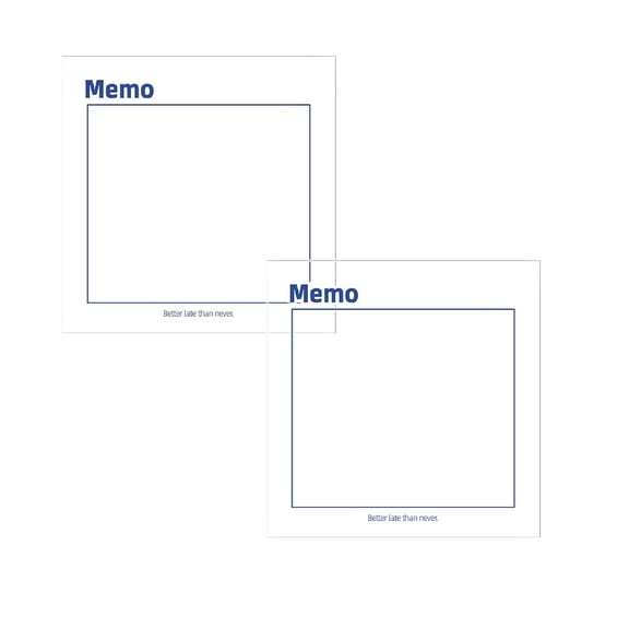 Assorted Sticky Notes 2-Pack – Memo Style, 50 Sheets Each, 2.95X2.95 inch Unlined Memo Pads, Strong Adhesive for Schol, Home, Office organization