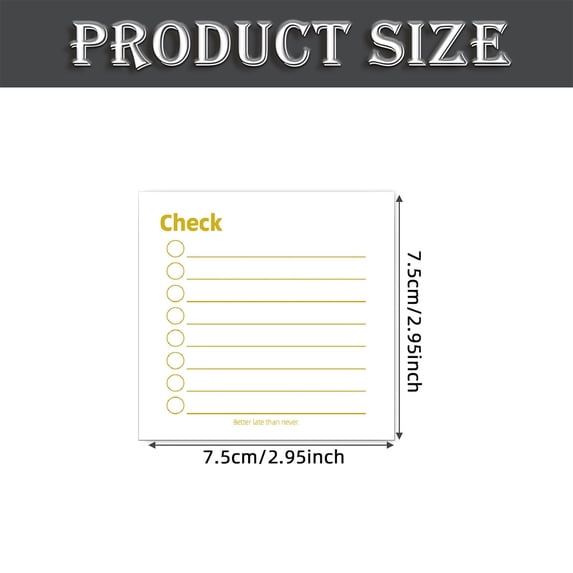 Assorted Sticky Notes 4 Styles Lined Checklist Memo To Do List Pads 200 Sheets Strong Adhesive Repositionable Note Pads - Checklist Notebook