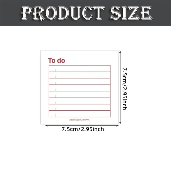 Assorted Sticky Notes 4 Styles Lined Checklist Memo To Do List Pads 200 Sheets Strong Adhesive Repositionable Note Pads - To Do Notebook