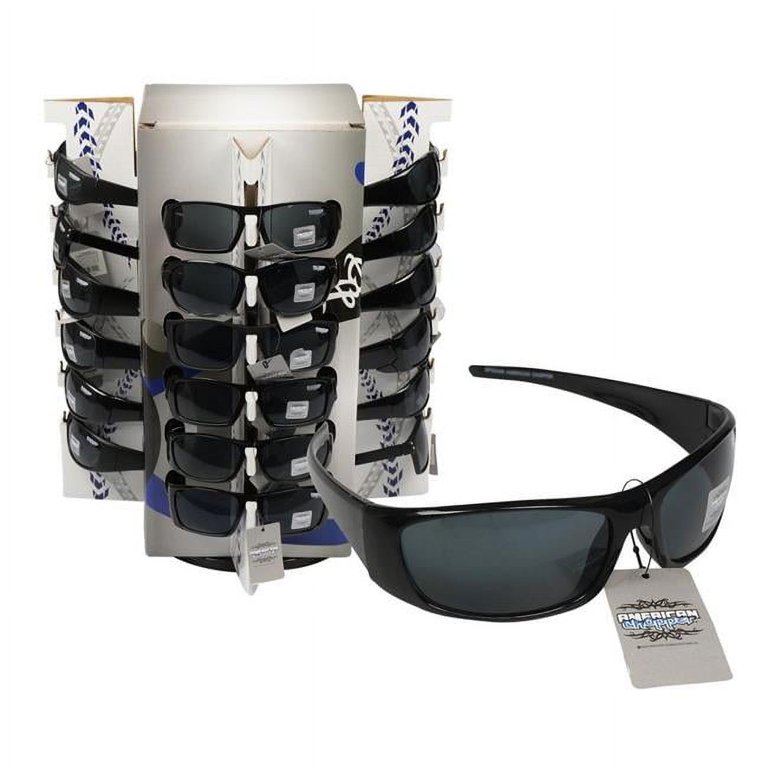 Assorted Style Sunglasses with Display, Black - Case of 48  display picture 1