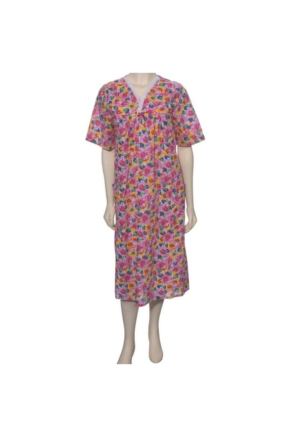 Assorted Styles Back Snap Housecoat Duster