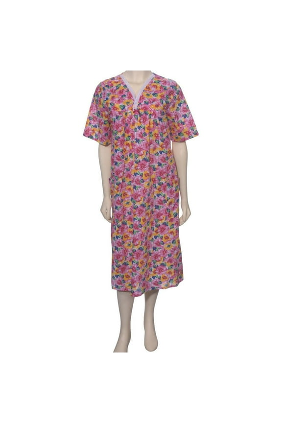 Assorted Styles Back Snap Housecoat Duster