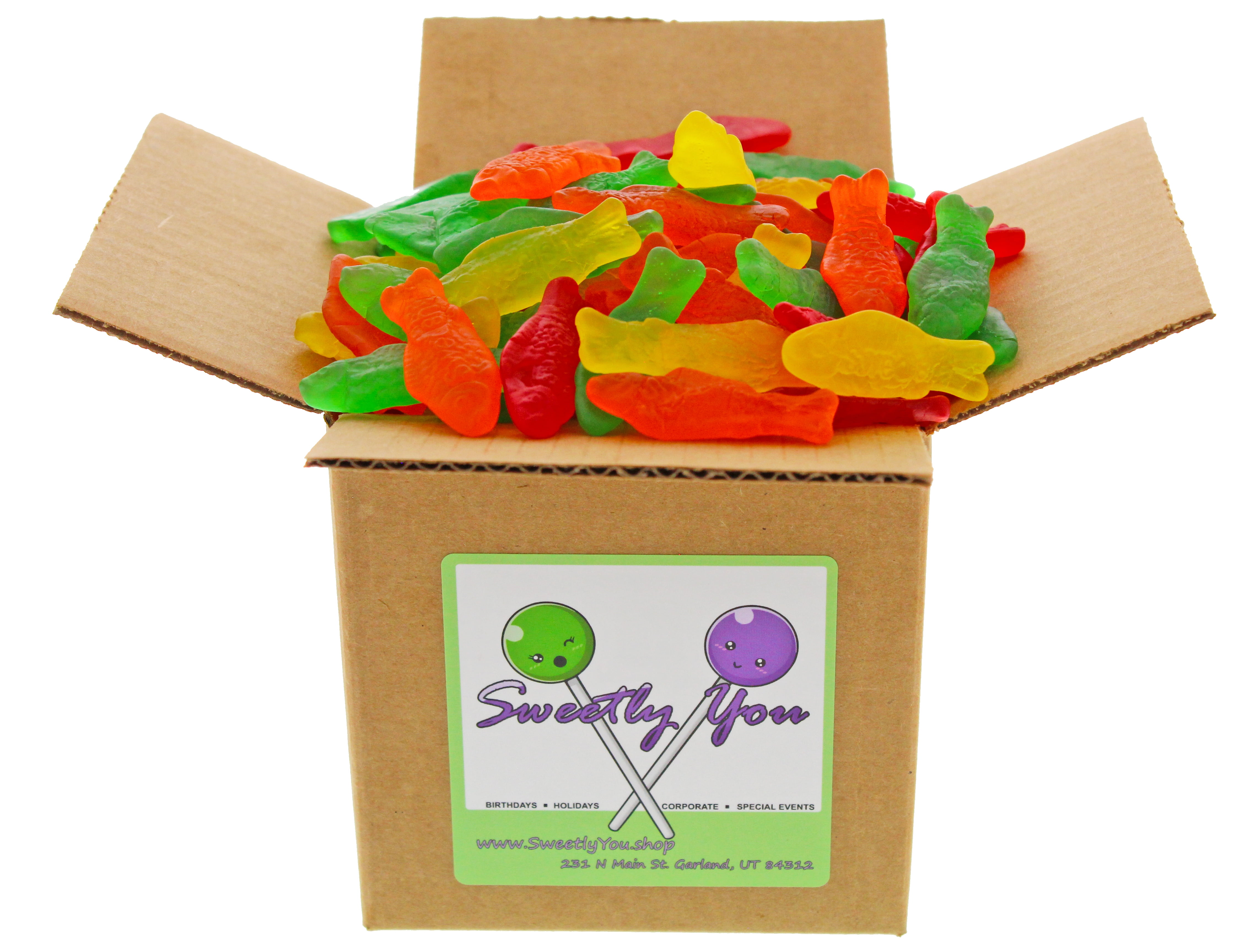 Fish Type Sweet Assorted Swedish Fish 3LB - 4 Flavors of Regular Size Fish Shape Candy ...