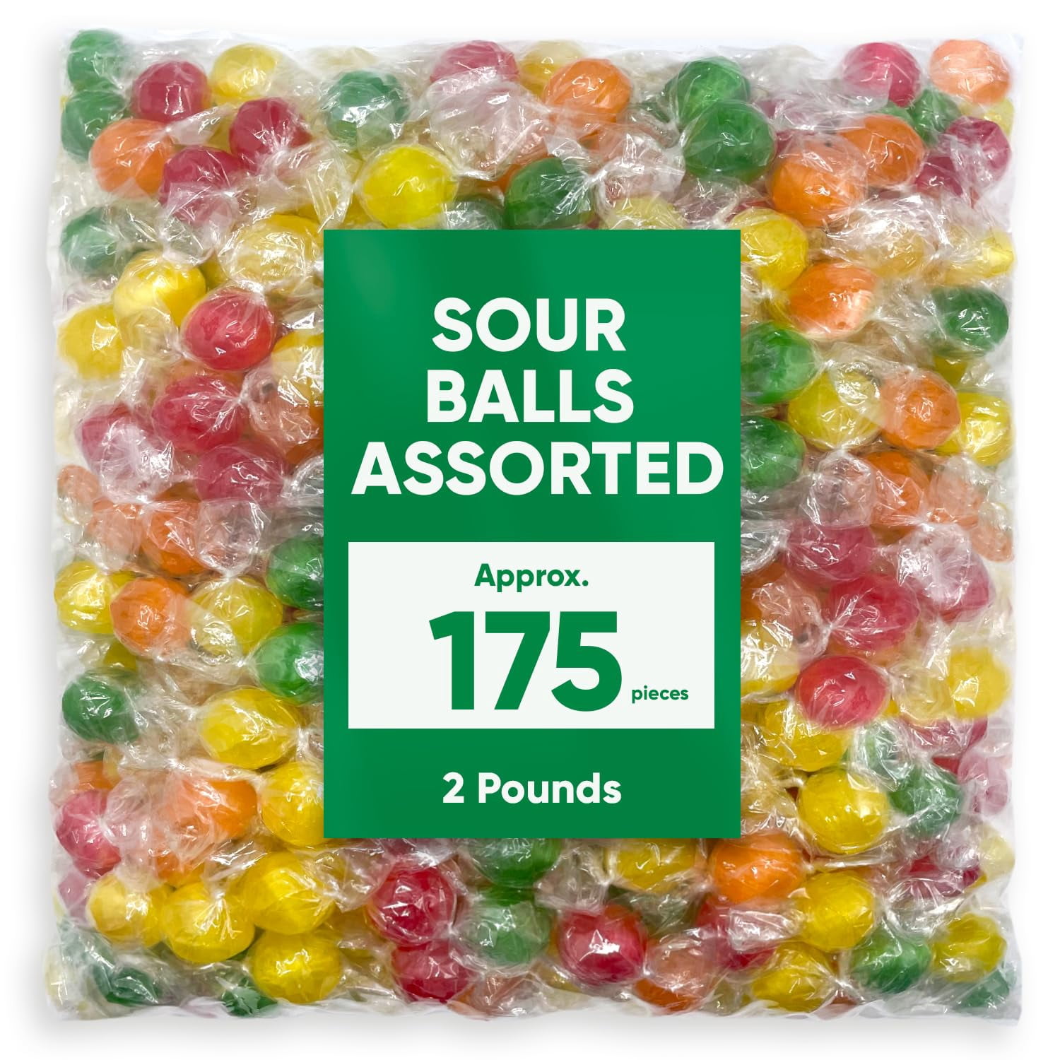 Assorted Sweet Hard Sour AKF18 Balls - 2 Bulk Individually Wrapped ...