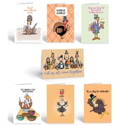 Stonehouse Collection Funny Thanksgiving Greeting Cards with Envelopes, Assorted Boxed Set (14 Count)