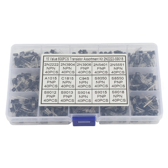 Assorted Transistor, Semiconductor Triode, Electronic Circuit Three Pin Transistor Durable For Non-Contact Switch Basic Semiconductor Device